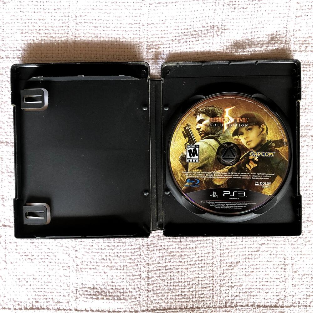 Resident Evil 5 Gold Edition MVC PS3 PlayStation 3 Tested Works‎ Just Disc 2005